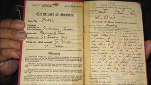 Service record of retired Gurkha Jit Bahadur Sunuwar