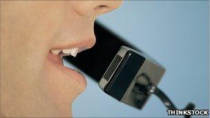 Speaker on the phone (Credit: THINKSTOCK)