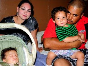 Maurice Henderson and RoseAnna Ortice and their sons