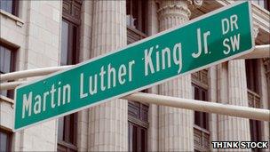 Martin Luther King street sign