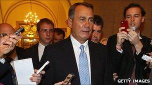 John Boehner at Capitol on Thursday