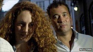 (L to R) Charlie Brooks, Rebekah Brooks, Will Lewis)