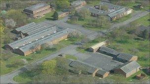 Aerial view of RAF Bicester