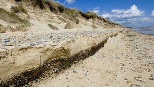 Suffolk coast at Minsmere