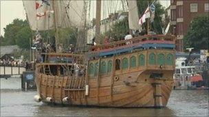 Ship at the Bristol Harbour Festival