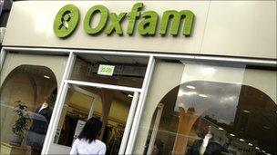 An Oxfam shop