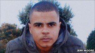 Mark Duggan who was shot dead by police in Tottenham