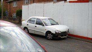 Cars damaged in Pym Street, St Ann's