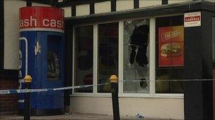 McDonald's restaurant in London Road, Headington after arson attack