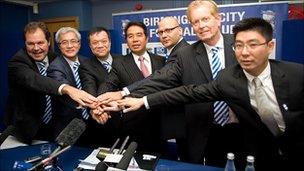 Carson Yeung with the Birmingham City football club Board of Directors