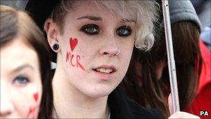 Girls with love MCR facepaint