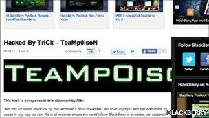 Team Poison site hacked