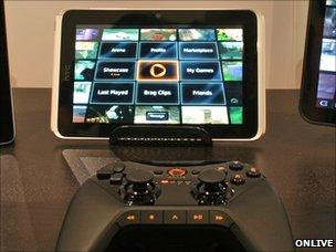 OnLive running on tablet device