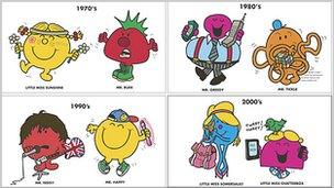 The revamped Mr Men characters