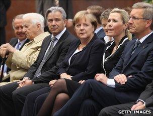 German leaders attend the Berlin Wall commemoration, 13 August
