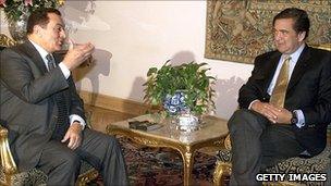 Bill Richardson and Hosni Mubarak