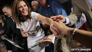 Michele Bachmann in Waterloo, Iowa. 14 Aug