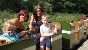 Passengers on the Ruislip Lido Railway