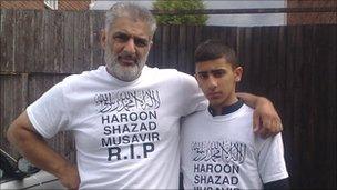 Tariq Jahan and a nephew, Faluk Hussain
