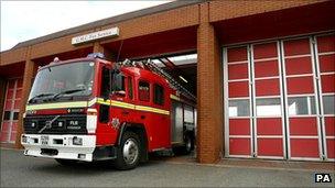 Fire engine in Greater Manchester