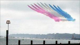 The Red Arrows at Bournemouth