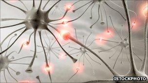 Artist impression of neurons connecting