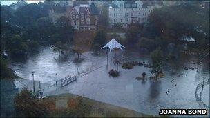 Bournemouth Lower Gardens submerged in water Photo by Joanna Bond