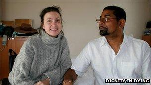 Debbie Purdy and husband Omar Puente