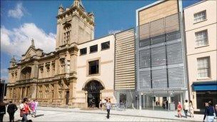 An artist's impression of how the Cheltenham Art Gallery and Museum will look after the work