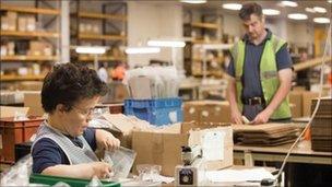 Workers at a Remploy factory