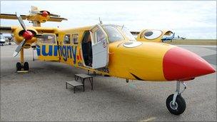 Aurigny Trislander plane