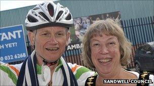 Dave Heeley and Cllr Joyce Underhill