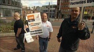 Remploy workers protest