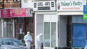 Scene of shooting in Malpas Road, Newport