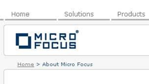 Micro Focus' website