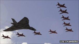 Red Arrows in Jersey