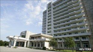 A hotel at Mt Kumgang, pictured on 18 November 2008