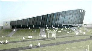 Derby velodrome architect's design