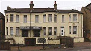 The Darnley Hotel building in Southend