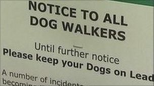 Notice to dog owners