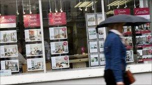 Estate agent window