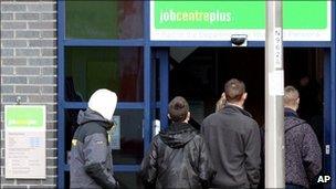 Queue outside Job Centre