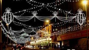 Blackpool's Bling illumination for 2011