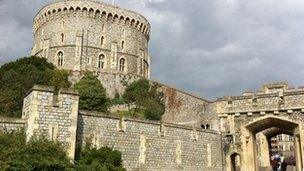 Windsor Castle's round tower