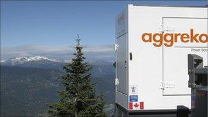 Power unit at Winter Olympics
