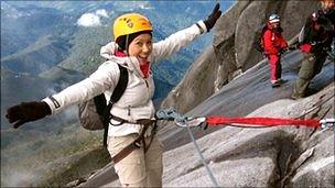 Carmen Roberts on Mount Kinabalu