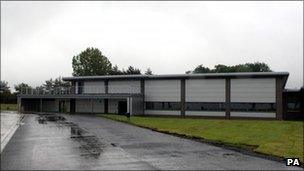 The new repatriation centre at RAF Brize Norton in Oxfordshire.