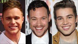 Olly Murs, Will Young and Joe McElderry