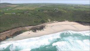 Cornish beach