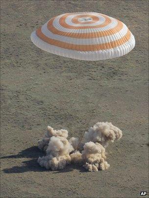 Soyuz landing